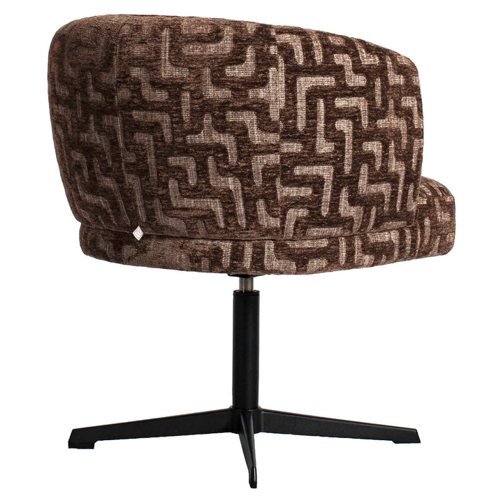 Dinan Dining Chair - Brown Labyrinth