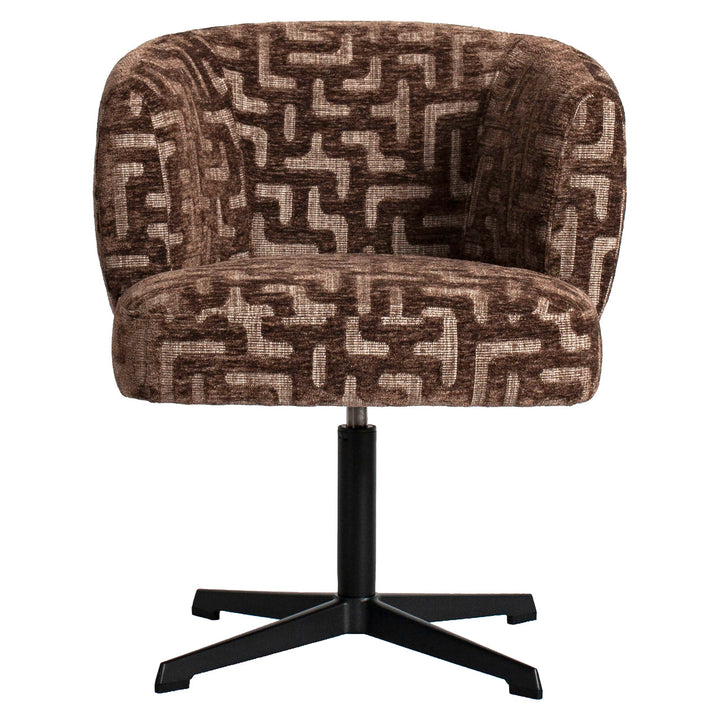 Dinan Dining Chair - Brown Labyrinth
