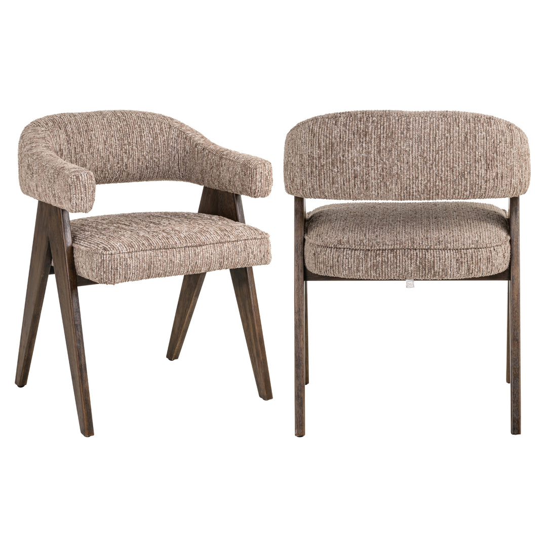 Mori Dining Chair - Mocca Linear