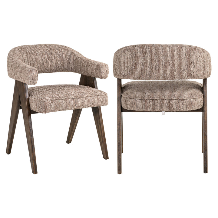 Mori Dining Chair - Mocca Linear