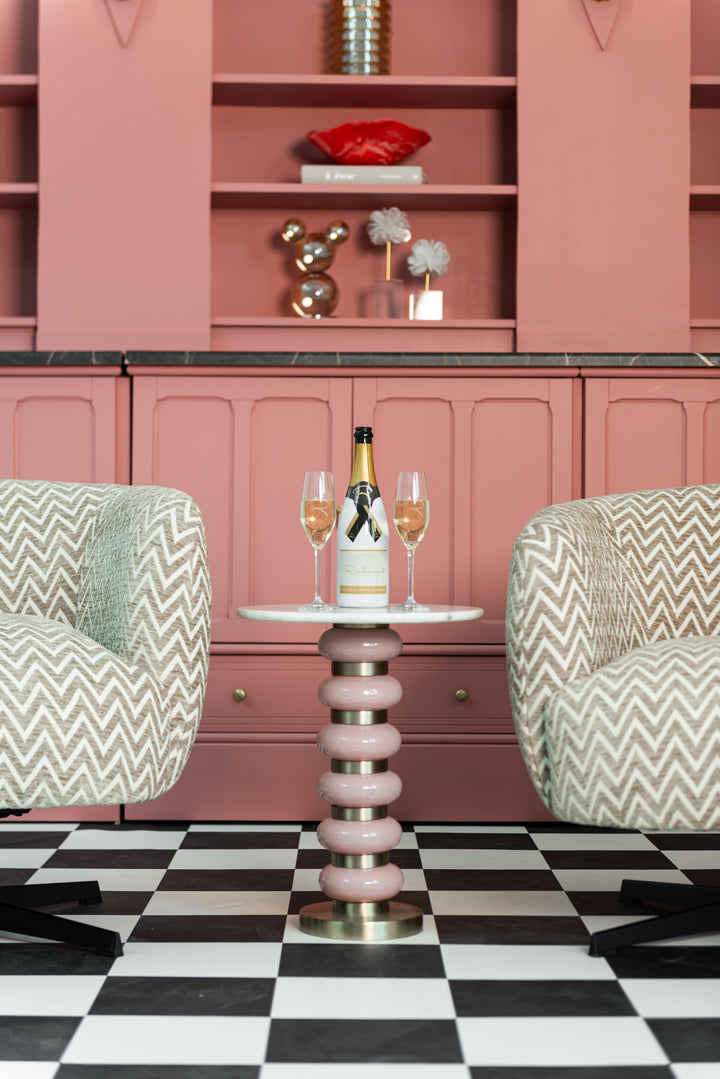 Villeray End Table - Pink