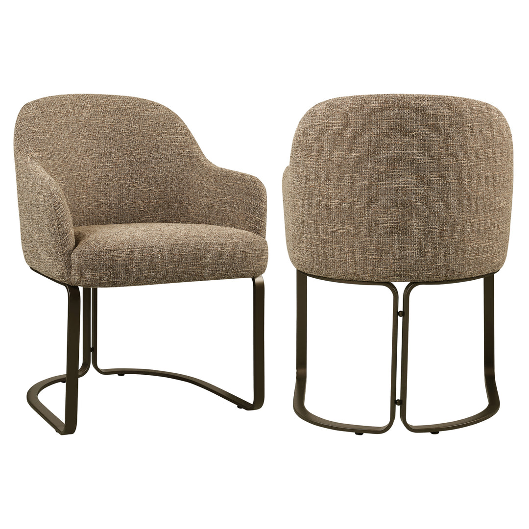 Hadley Dining Chair - Brown Tweed