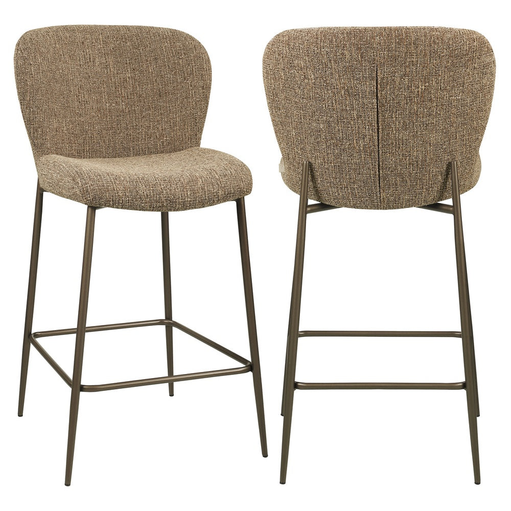 Odarby Counter Stool - Brown Tweed