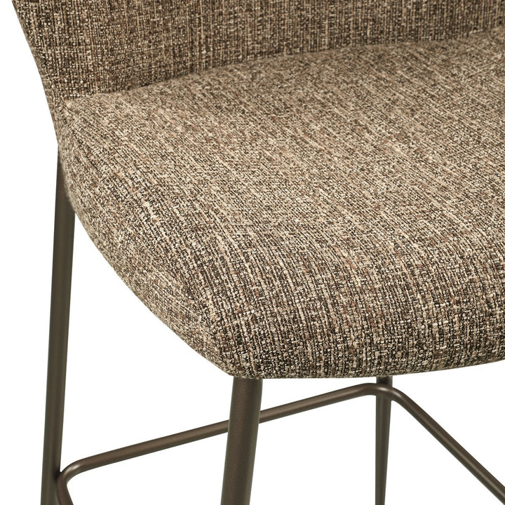 Odarby Counter Stool - Brown Tweed