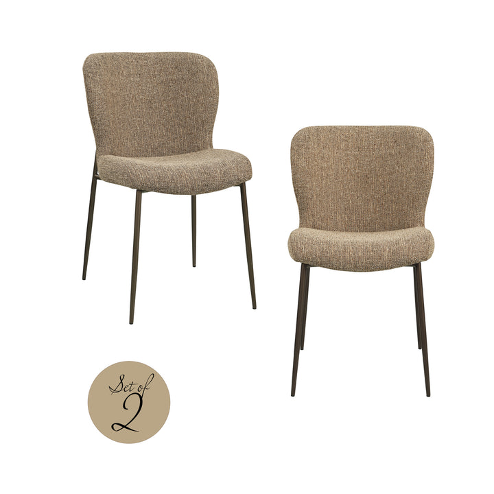 Odarby Dining Chair - Brown Tweed