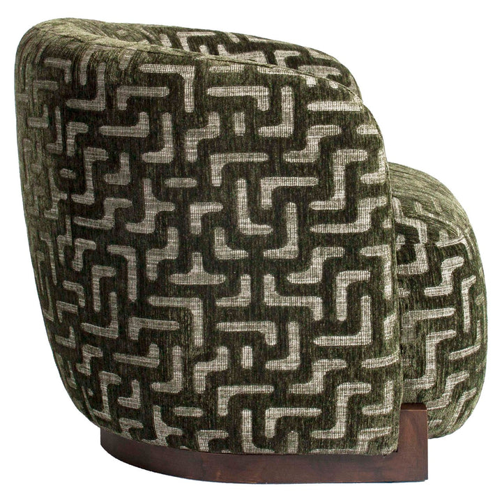 Hannah Lounge Chair - Moss Labyrinth