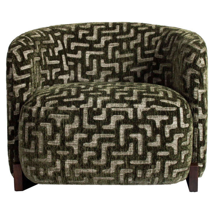 Hannah Lounge Chair - Moss Labyrinth