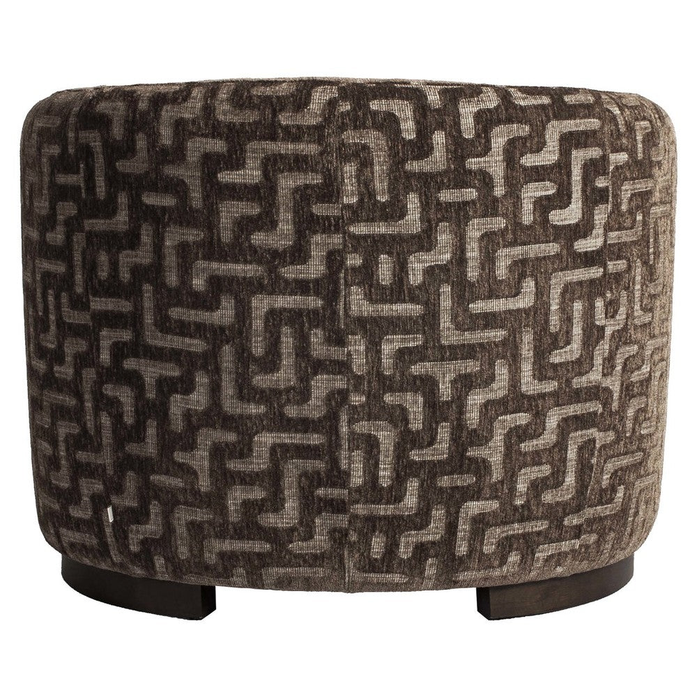 Hannah Lounge Chair - Brown Labyrinth