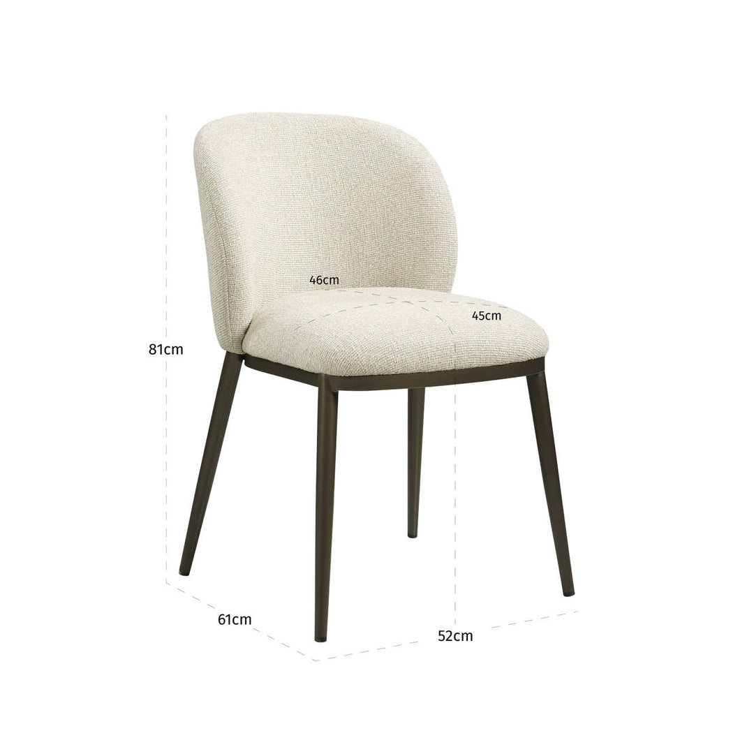 Gandy Dining Chair - Biscotti
