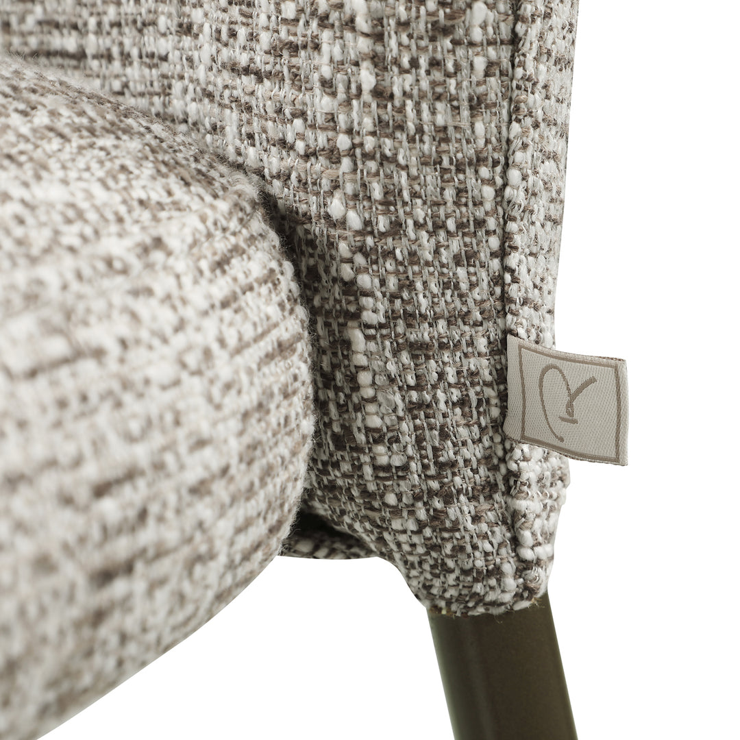 Stacker Set of 2 Dining Chairs - Earth Tweed