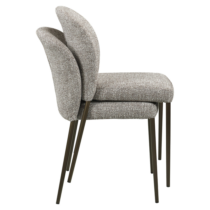 Stacker Set of 2 Dining Chairs - Earth Tweed