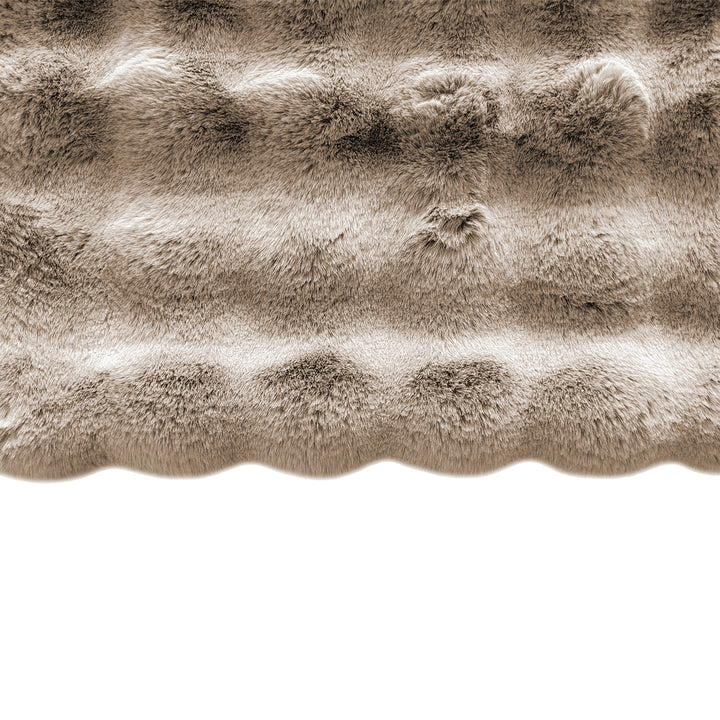 Nordic Plush Throw - Beige