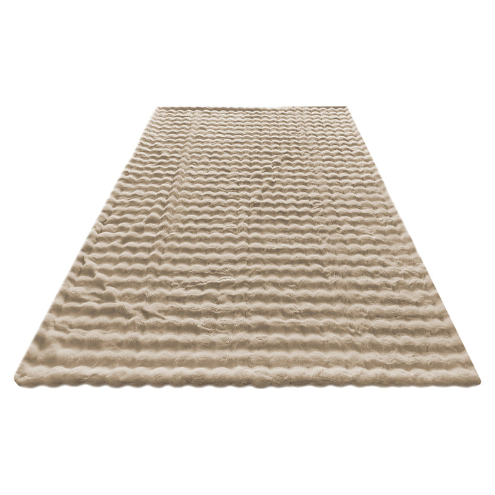 Nordic Plush Throw - Beige