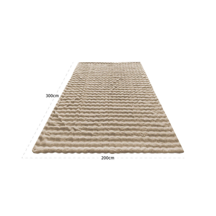 Nordic Plush Throw - Beige