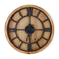 Hill Interiors Williston Large Wooden Wall Clock