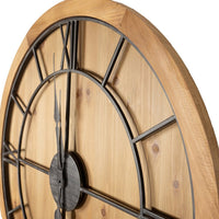 Hill Interiors Williston Large Wooden Wall Clock