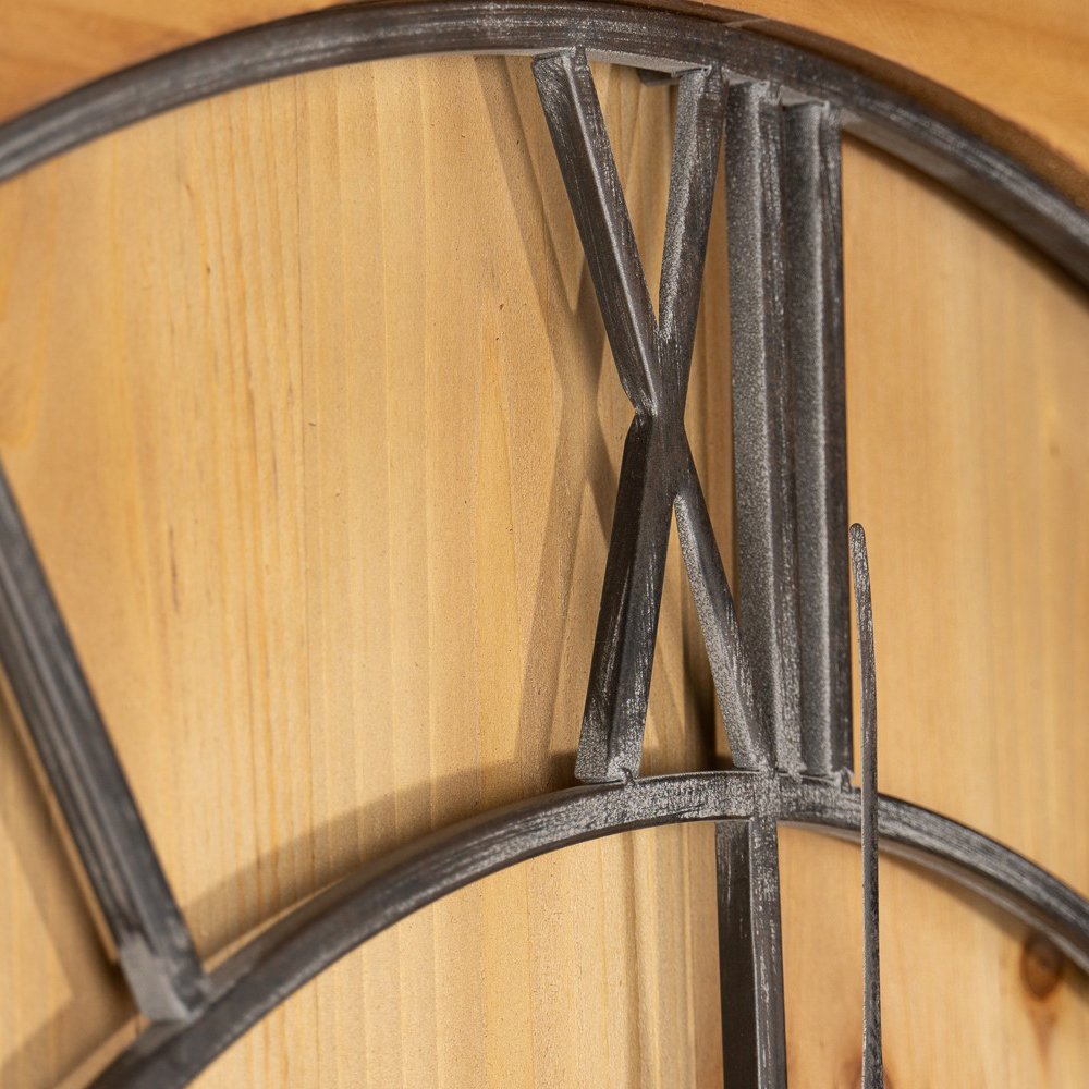 Hill Interiors Williston Large Wooden Wall Clock