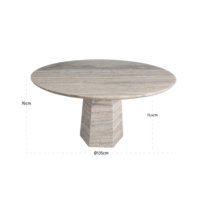 Westin Round Dining Table 135cm