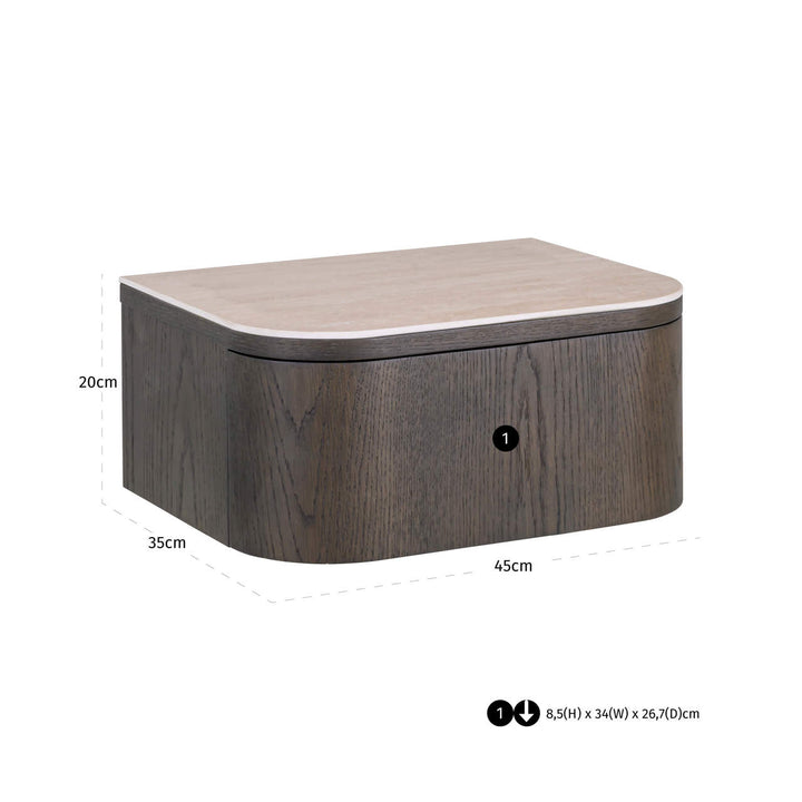 Nando Floating Nightstand