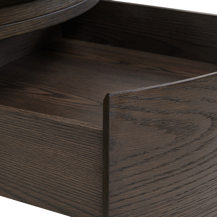 Langford 1 Drawer Round Coffee Table