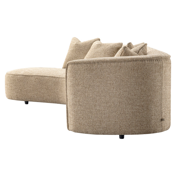 Romero Left Sofa - Sand Tweed