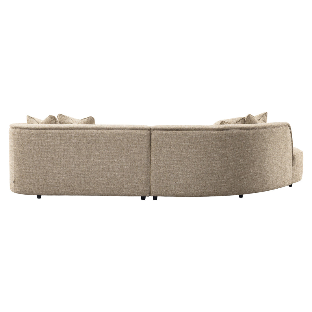 Romero Left Sofa - Sand Tweed