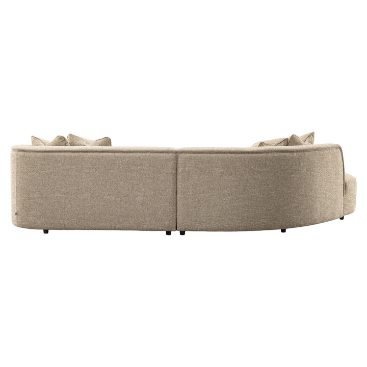 Romero Left Sofa - Sand Tweed