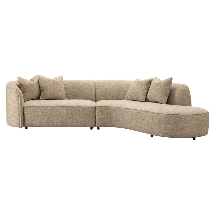 Romero Right Sofa - Sand Tweed