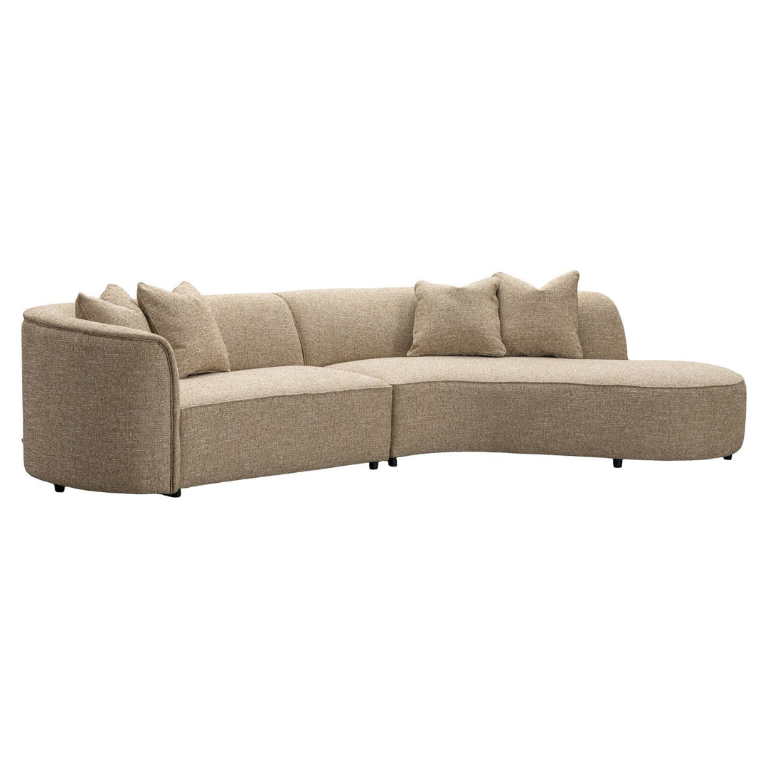 Romero Right Sofa - Sand Tweed
