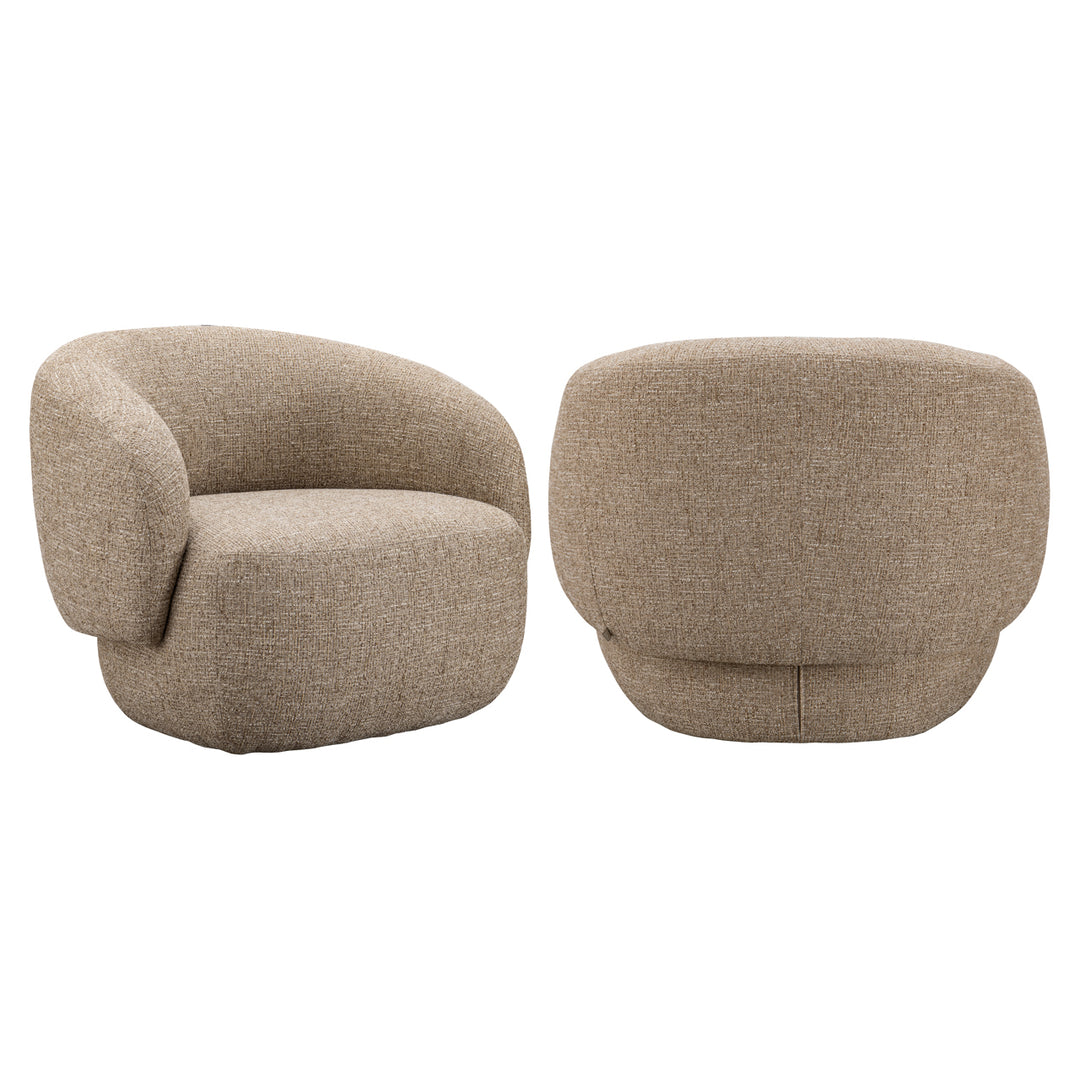 Milano Lounge Chair - Sand Tweed