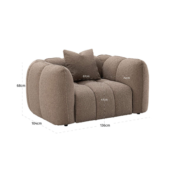 Hogan Lounge Chair - Mocca Chunky