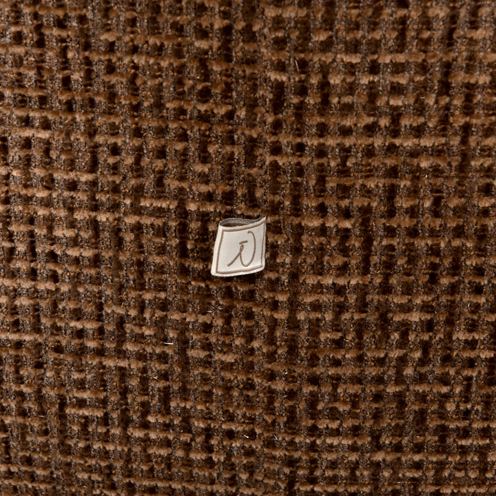 Marina Swivel Loungechair - Brown Blockweave