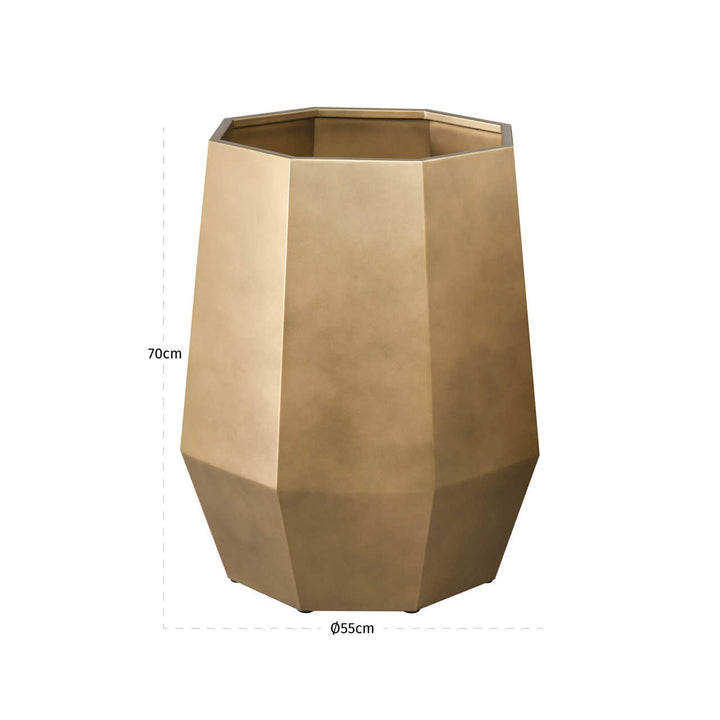 Axis Planter - Bronze Gold