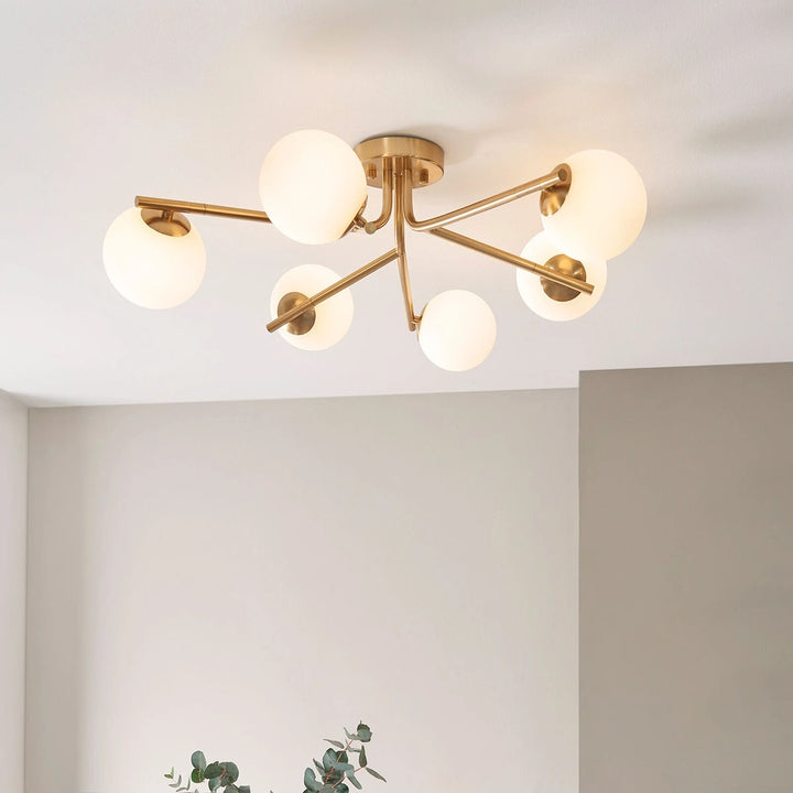 Aaron Ceiling Light - Brushed Aged Brass