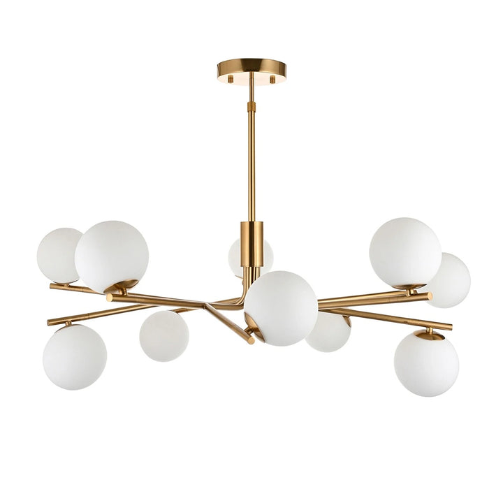 Aaron 10 Pendant Light - Brushed Aged Brass