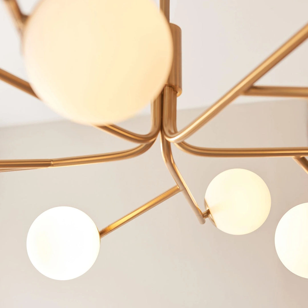Aaron 10 Pendant Light - Brushed Aged Brass