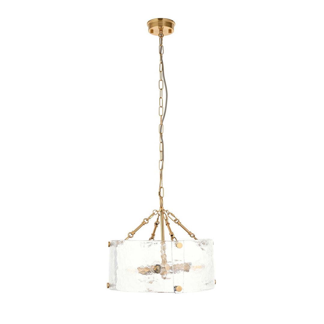 Keller 4 Pendant Light - Brushed Aged Brass