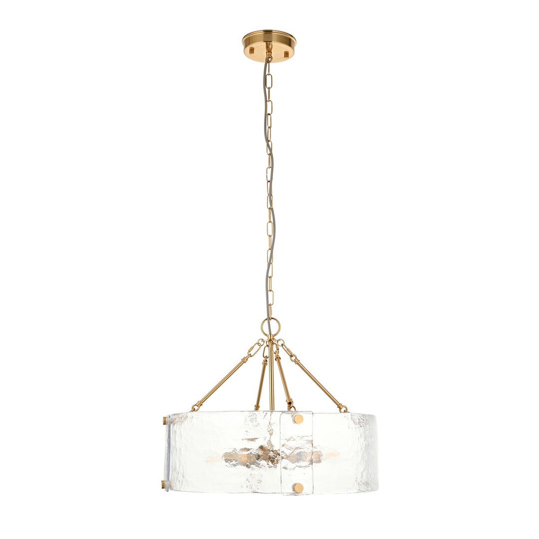 Keller 6 Pendant Light - Brushed Aged Brass