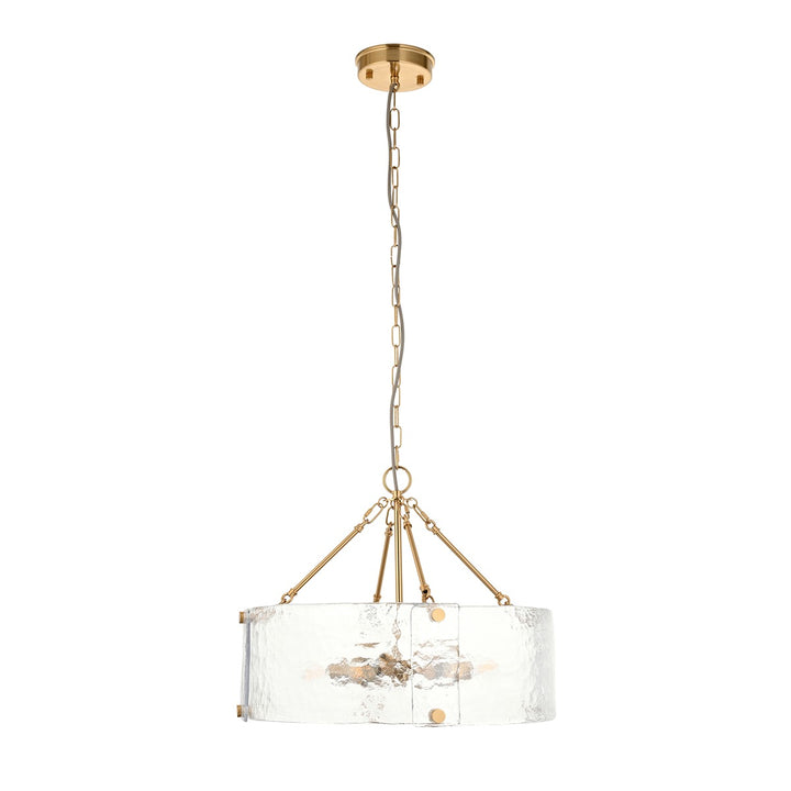 Keller 6 Pendant Light - Brushed Aged Brass