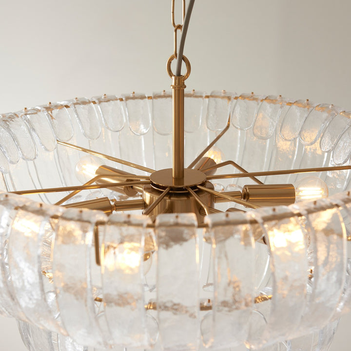 Montrose 6 Pendant Light - Brushed Aged Brass