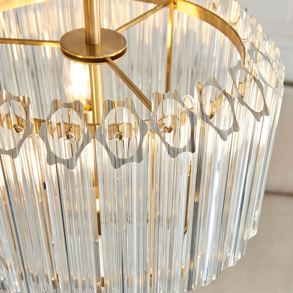 Valentina 3 Pendant Light - Brushed Aged Brass