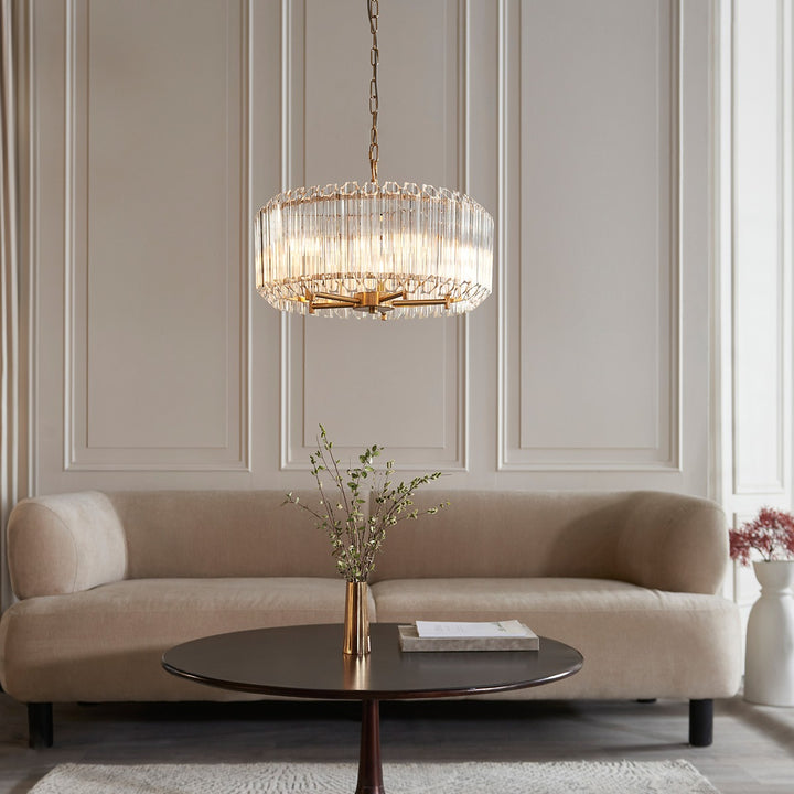 Valentina 5 Pendant Light - Brushed Aged Brass