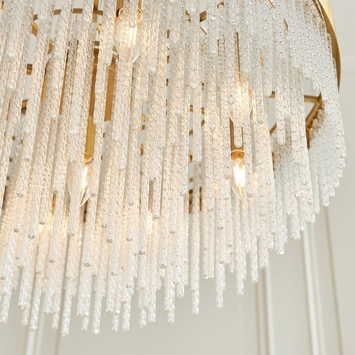 Anistoria Grand 9 Pendant Light - Brushed Aged Brass