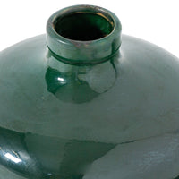 Hill Interiors Garda Glazed Eve Vase in Emerald