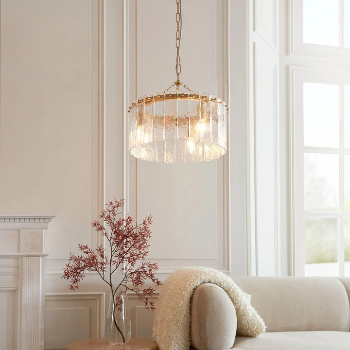 Karine 3 Pendant Light - Brushed Aged Brass