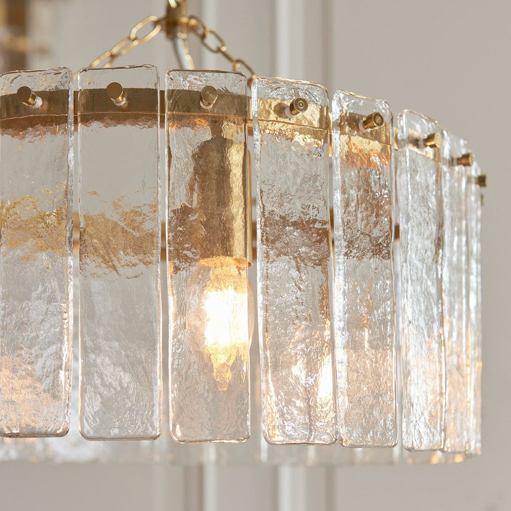 Karine 3 Pendant Light - Brushed Aged Brass