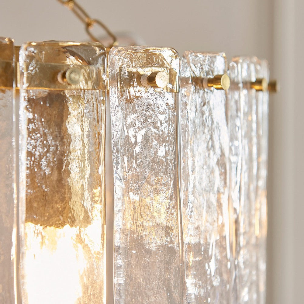 Karine 3 Pendant Light - Brushed Aged Brass