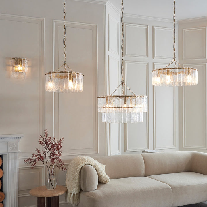 Karine 3 Pendant Light - Brushed Aged Brass