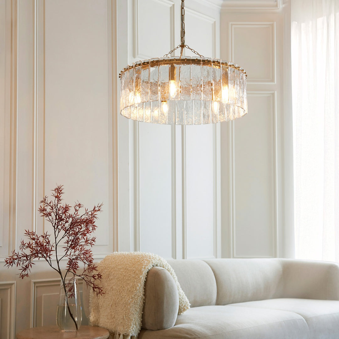 Karine 5 Pendant Light - Brushed Aged Brass