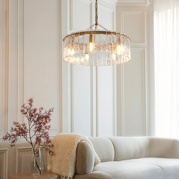 Karine 5 Pendant Light - Brushed Aged Brass